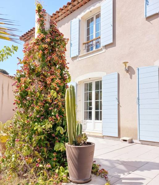 Volet provençal CTBX en bois sur mesure posé à Cassis