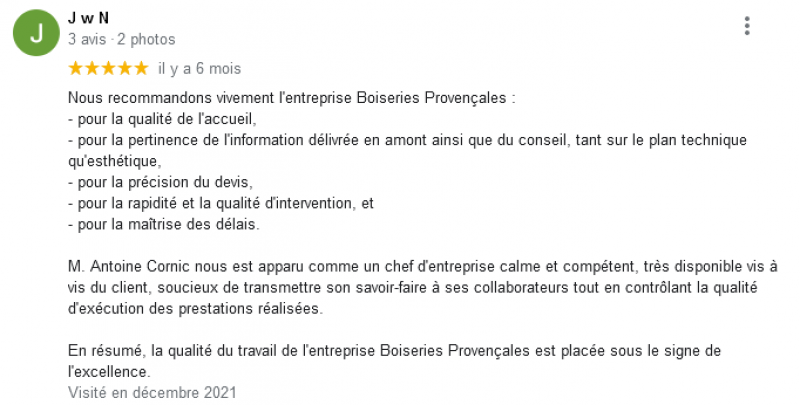 Fabrication, livraison et pose de volets provençaux artisanaux en bois à Cassis